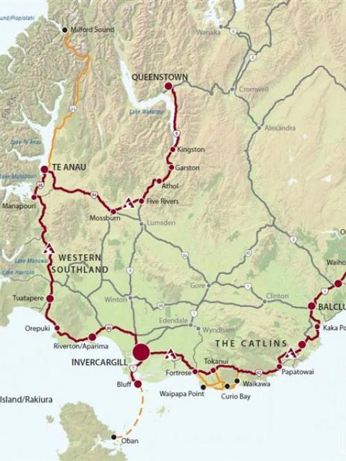 The Southern Scenic Route, has been extended by 161km to link Queenstown and Te Anau. Photos...