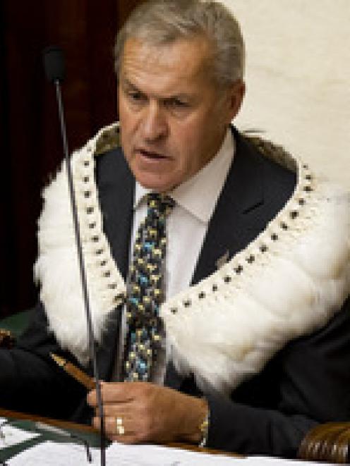 The Speaker, David Carter. Photo by NZ Herald