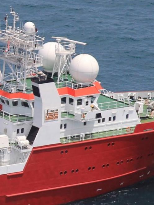 The survey vessel Fugro Equator is mapping the ocean floor as the search for the missing plane...