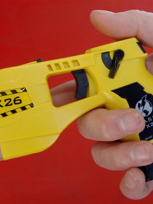 The Taser X26 gun. Photo by NZPA.