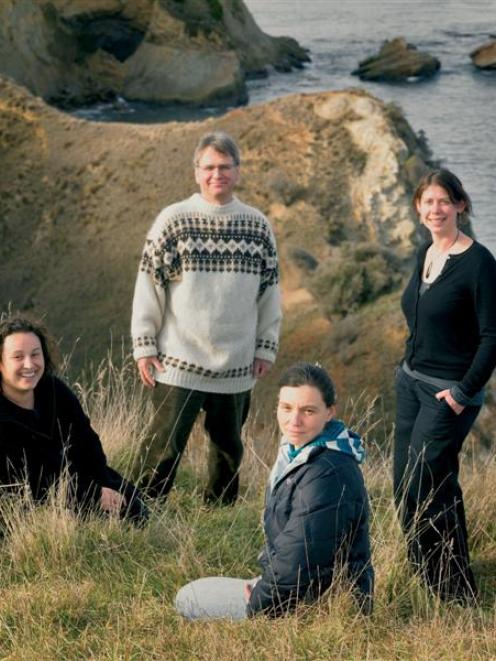 The Te Tiaki Mahinga Kai Team: Angela McKenzie, Associate Professor Henrik Moller, Katja...