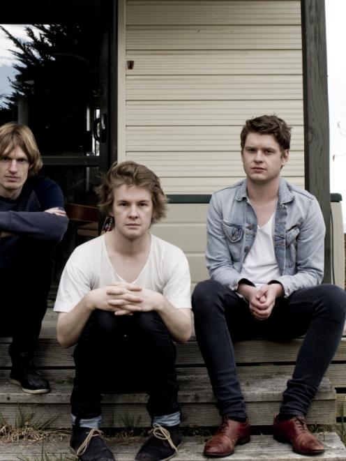 The Transistors are (from left) Colin Roxburgh, Olly Crawford-Ellis and James Harding. They play...