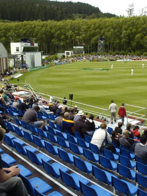 The University Oval pictured during the test between New Zealand and the West Indies in December...