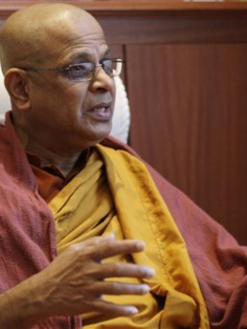 The Venerable Bogoda Seelawimala, head priest at London's Buddhist Vihara temple. Seelawimala has...
