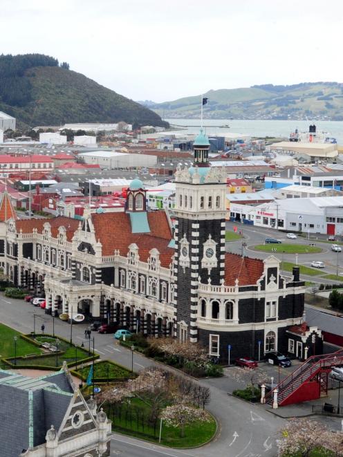 The view that Dunedin's new weather camera will capture from the  top of Radio Otago House. Photo...