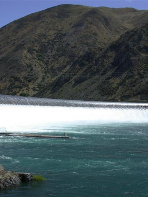 The Waitaki dam, where the new power tunnel would start. Photo by David Bruce.