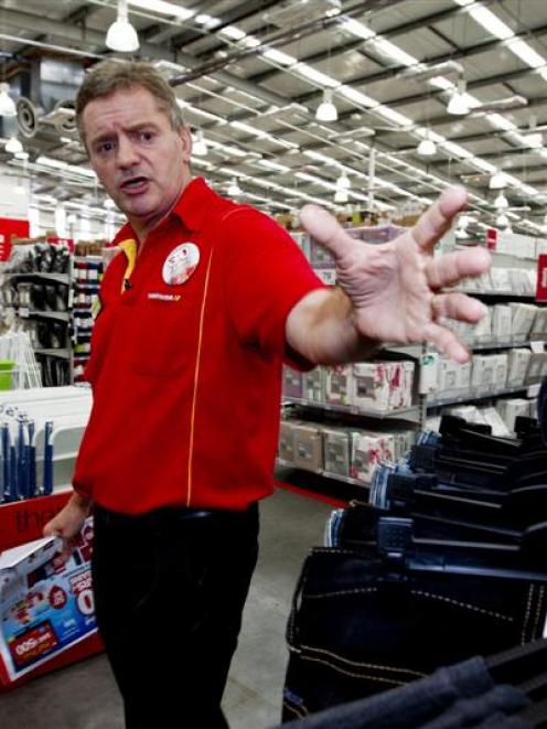 The Warehouse chief executive Mark Powell will continue to invest in an online presence. Photo by...