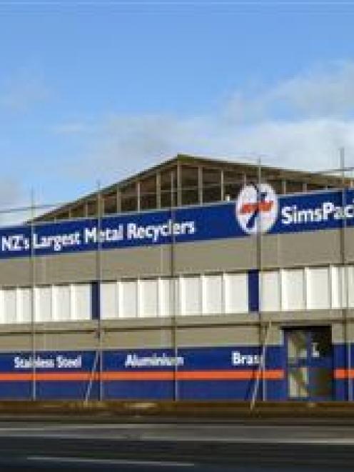 The warehouse Sims Pacific Metals will use for an indoor weighbridge and processing non-ferrous...
