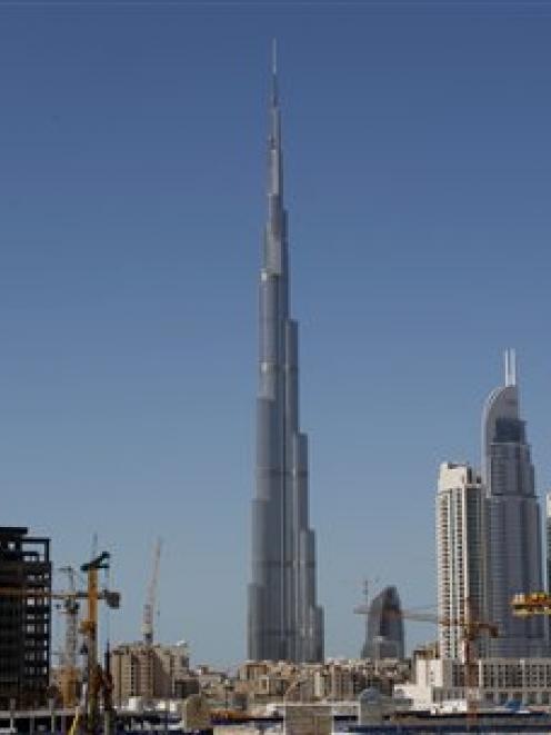 The world's tallest tower, Buj Khalifa is seen in Dubai, United Arab Emirates. Photo by AP.