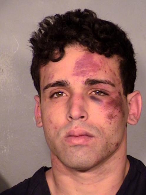 The yet-to-be-named man who has been charged following the incident in Las Vegas. Photo: Las...