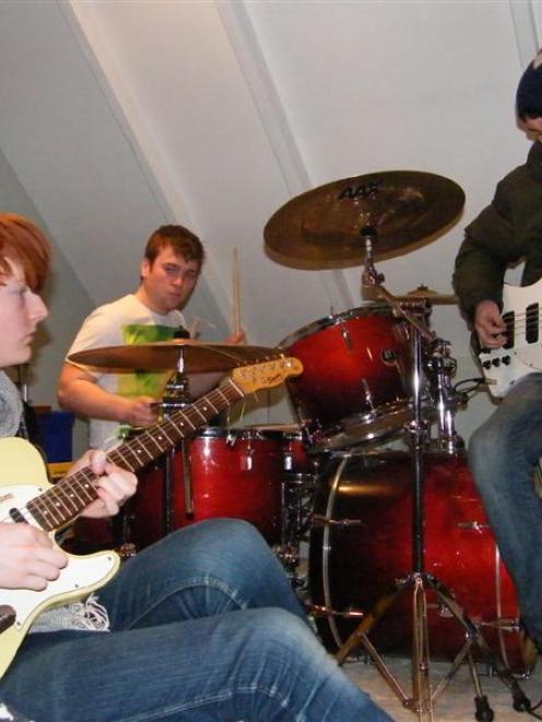 These Dancing Wolves members (from left) James Gibb (18), Kieran Ormandy (18) and Isaac McFarlane...