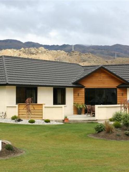 This 2008 national award-winning home, in Central Otago, is built from Oamaru stone. Photo supplied.