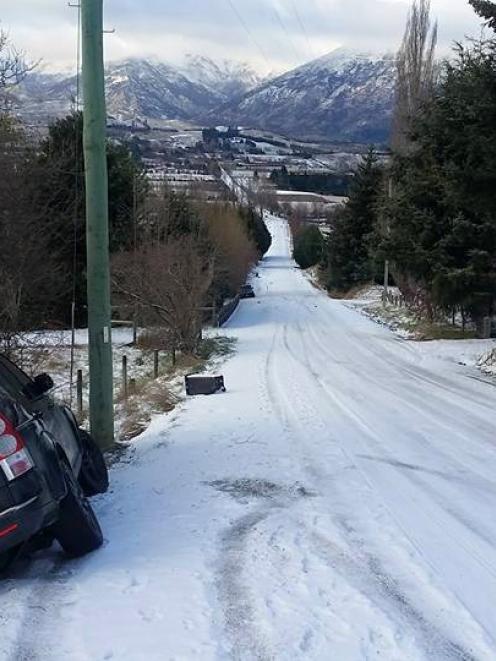 This four-wheel-drive slid off Dalefield Rd  yesterday morning, one of the incidents which...