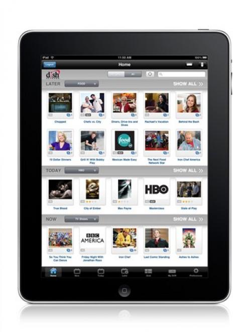 This product image provided by DISH Network L.L.C, shows an Apple iPad.