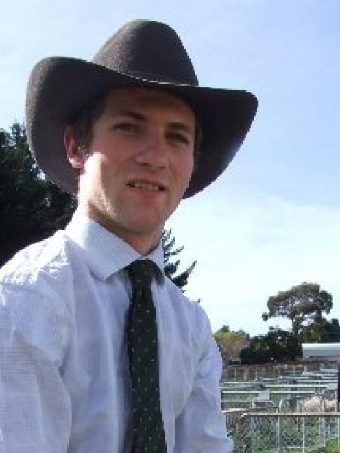 Thomas Gardner took part in a recent junior stock-judging competition in Waimate. Photo by Sally...