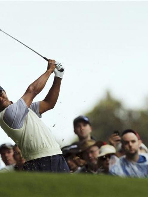 Tiger Woods led the US team home.  REUTERS/Brandon Malone