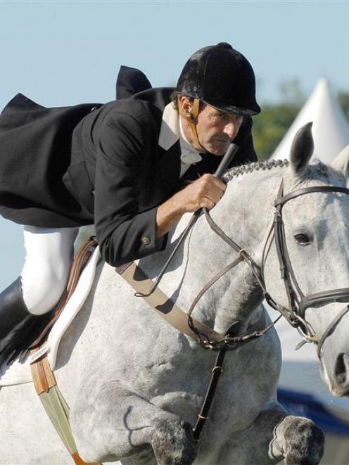 Mark Todd, pictured riding Gandalf, will this year attend his sixth Olympic Games. Photo Kerry...