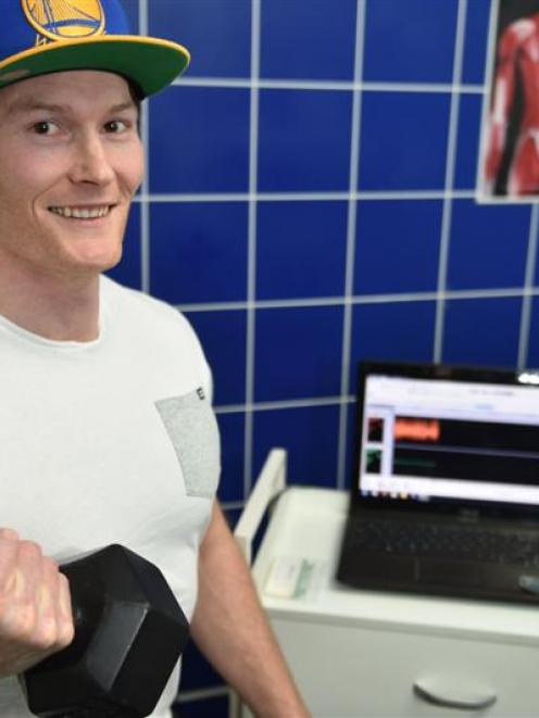 Tom Davie works for a Dunedin gym that uses electromyology to measure the electrical activity of...