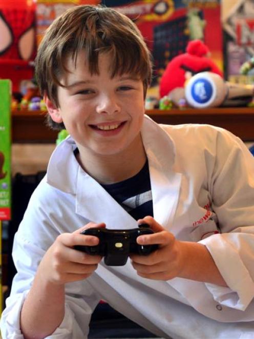 Tom Gold, of Dunedin, is enjoying his last weeks as one of four toy testers for The Warehouse,...