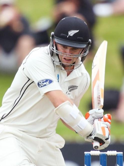 Tom Latham in action for New Zealand against Sri Lanka in the recent test series. Photo Getty