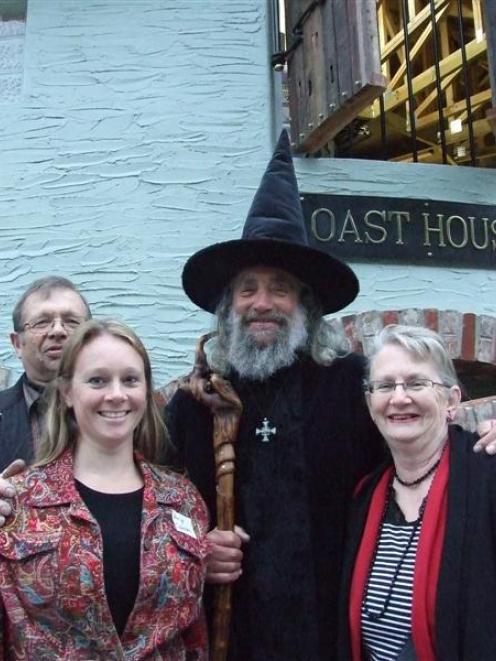 Tonnie (left) and Erna Spijkerbosch (right) and daughter Anja with the Wizard after yesterday's...