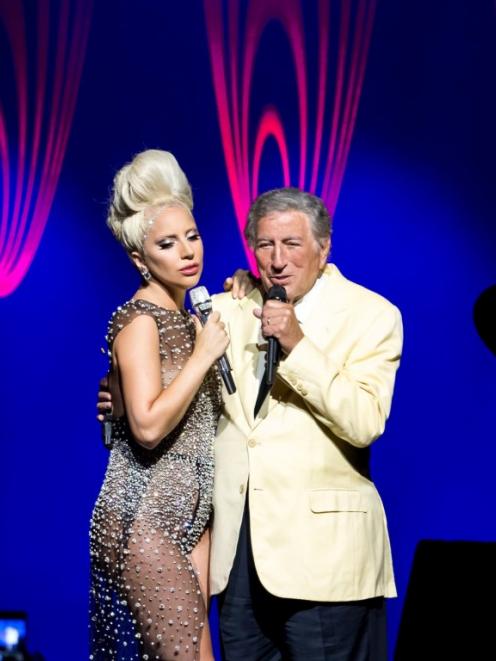 Tony Bennett and Lady Gaga perform at the Montreux Jazz Festival in Montreux, Switzerland....