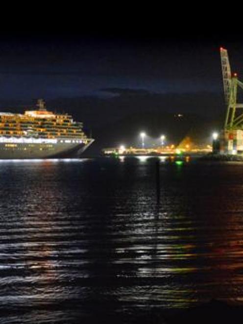 Tourism activity around cruise ships helps the service industry. Photo by Gerard O'Brien.