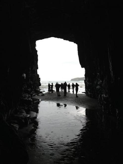 Tourists pay to maintain infrastructure at the Cathedral Caves in South Otago. Photo by Roger...