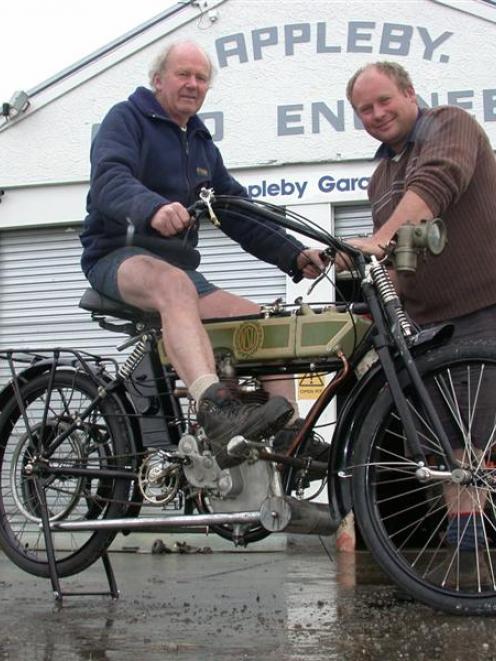 Trevor Appleby (left) and Tony Green have spent a hectic fortnight getting Mr Green's 100-year...