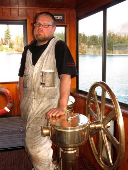 TSS Earnslaw engineer Ben Ditmer was one of the Real Journeys staff members who cleaned up the...