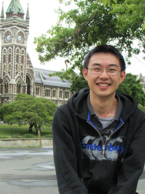 University of Otago psychology master's student Michael Yung has found it challenging  finding...