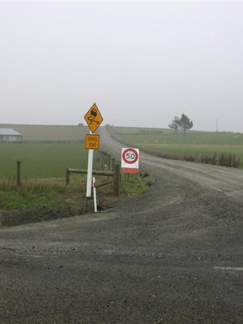 Upgrade wanted . . . the Waitaki District Council has been urged to upgrade Gardiners Rd (right...