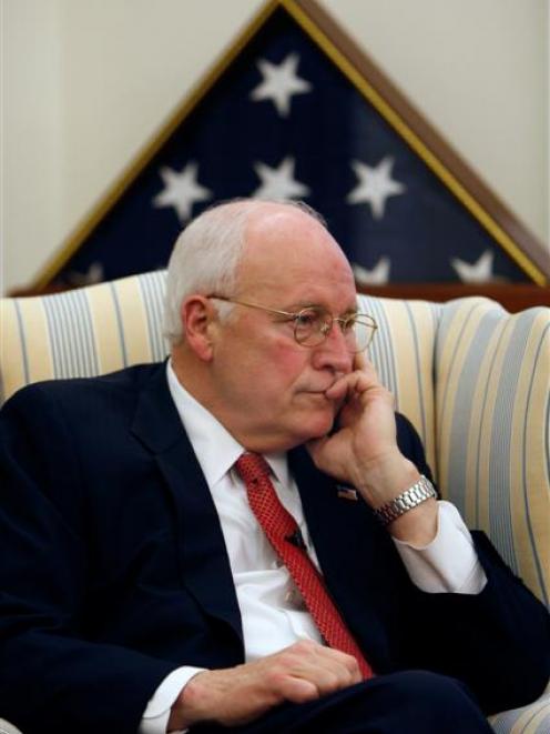 Vice President Dick Cheney listens to a question during an interview at the White House in...