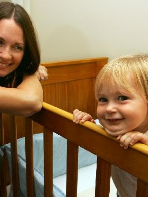 Vicky Mair with her 14-month-old daughter Ruby. Photo from The New Zealand Herald.