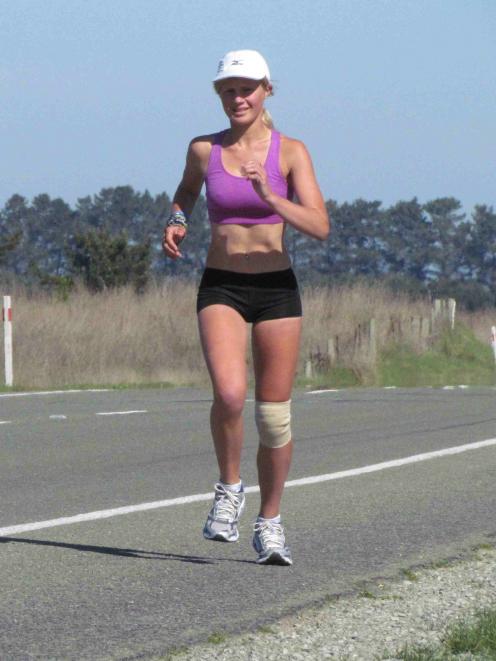 Victoria Taylor runs through North Otago. Photo by Andrew Ashton