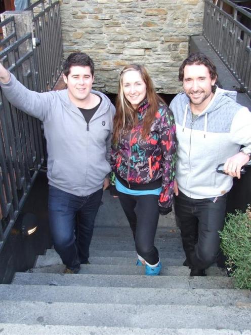 Vinyl Underground co-director Ben Calder (left), then general manager Zoe Jones and co-director...