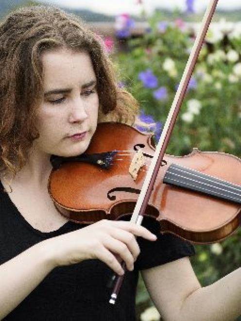 Violinist Annabel Drummond will perform a farewell concert before leaving for Germany. PHOTO:...