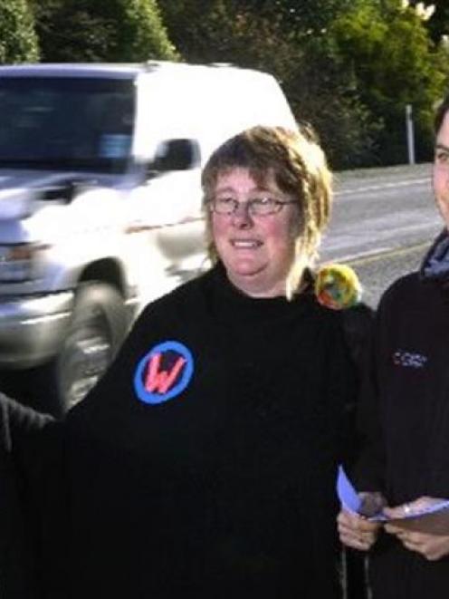 W3 Ride Share organisers Louise Booth (left) and Jackie Fanning, of Waitati. Photo by Gerard O...