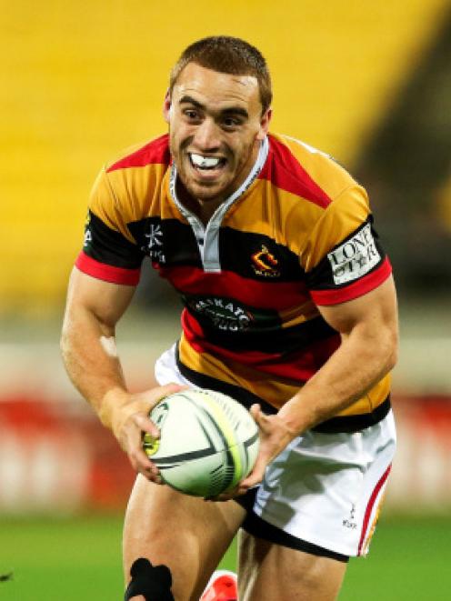 Waikato's Joe Webber crossed for three tries against Counties Manukau today. Photo Getty