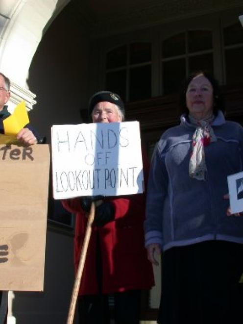 Waitaki Citizens and Ratepayers' Association members (from left) chairman Warren Crawford,...