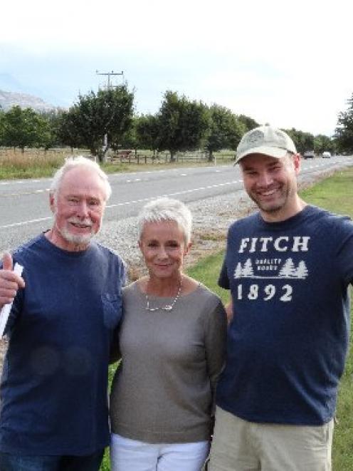 Wakatipu residents (from left) Alan Brady, Maggie Hillock and Stuart Victor are pleased the 29...