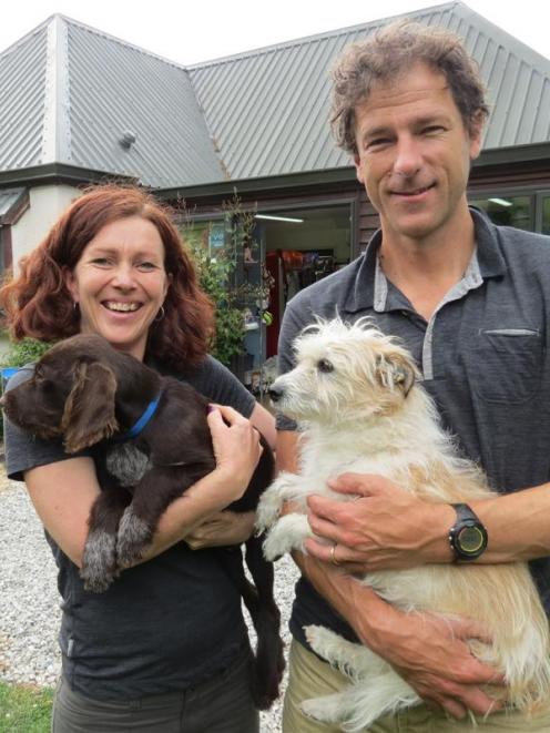 Wakatipu veterinarians Nicky Viggers and Geoff Woodhouse, with four-legged friends, feature in...