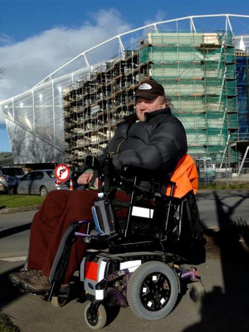 Walking routes to the Forsyth Barr Stadium will not exclude people with disabilities like Marty...