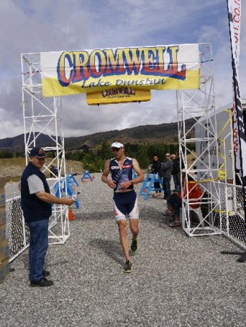 Wanaka athlete Dougal Allan won the Lake Dunstan Triathlon yesterday, using it as a warm up for...