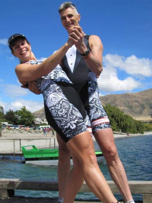 Wanaka Challenge competitors Alyssa Coe and Mark Smoothy show off their wedding outfits and some...