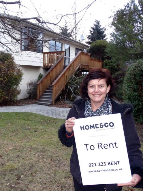 Wanaka property manager Colleen Topping at one of the  few rental houses available in Wanaka this...