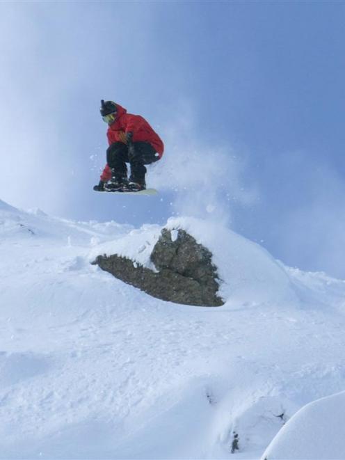 Wanaka snowboarder Will Jackways successfully defend his title. They were photographed riding at...