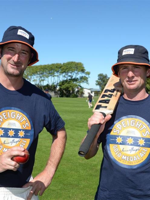 Warren McSkimming (left) and Robbie Lawson at Tonga Park yesterday. PHOTO: LINDA ROBERTSON