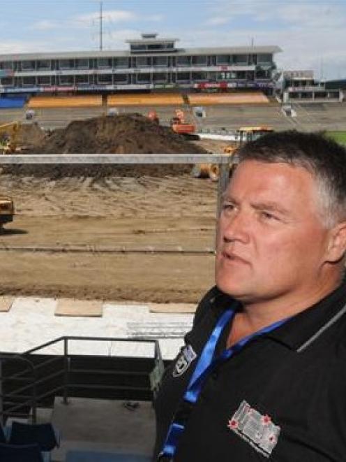 Weather has delayed the construction of the track at Carisbrook but Australasian Supercross...