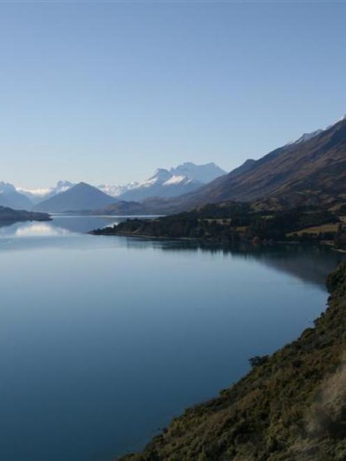 Were it not for Glenorchy's mountainous backdrop, lake would meet sky. Photo from 'High Country...